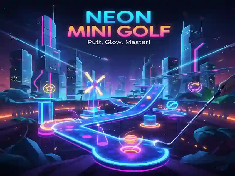 Oyunu Neon Mini Golf çevrimiçi