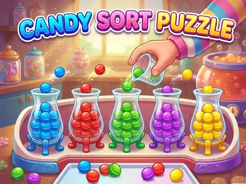 Oyunu Candy Sort Puzzle çevrimiçi