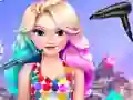 Oyunu Eliza's Neon Hairstyle çevrimiçi