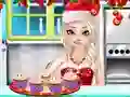 Oyunu Frozen Christmas Cupcake Maker çevrimiçi