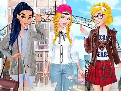 Oyunu Princesses: Back to School Collection çevrimiçi