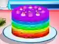 Oyunu Cooking Rainbow Cake çevrimiçi