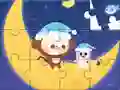 Oyunu Jigsaw Puzzle: Monkey With Moon çevrimiçi