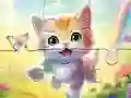 Oyunu Jigsaw Puzzle: Kitten With Butterfly çevrimiçi