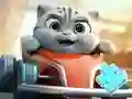 Oyunu Jigsaw Puzzle: Cat Racing Driver çevrimiçi