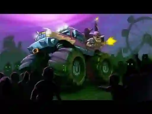 Oyunu Zombie Smash: Monster Truck Racing çevrimiçi