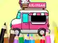 Oyunu Coloring Book: Ice Cream Car çevrimiçi