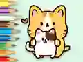 Oyunu Coloring Book: Hugging Cat çevrimiçi