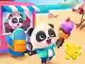 Oyunu Jigsaw Puzzle: Baby Panda Ice Cream Car çevrimiçi