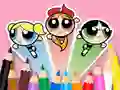 Oyunu Coloring Book: The Powerpuff Girls çevrimiçi