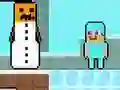 Oyunu Noob vs Pro Snowman çevrimiçi