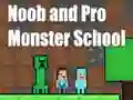 Oyunu Noob and Pro Monster School çevrimiçi
