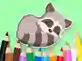 Oyunu Coloring Book: Baby Raccoon çevrimiçi