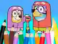 Oyunu Coloring Book: Bluey Flossing Grannies çevrimiçi
