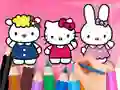 Oyunu Coloring Book: Hello Kitty With Friends çevrimiçi