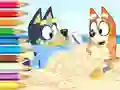 Oyunu Coloring Book: Bluey On The Beach çevrimiçi
