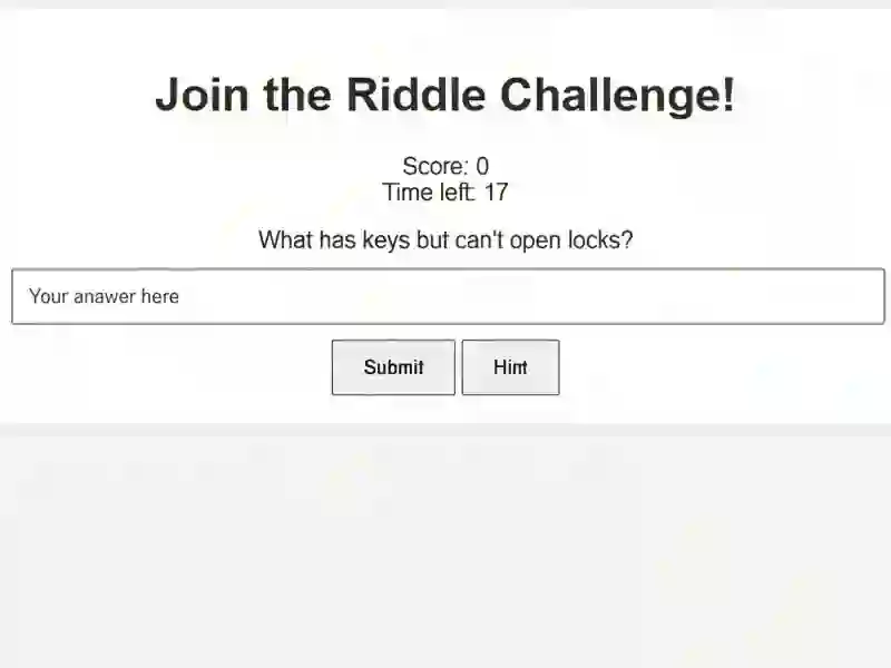 Oyunu Riddle Challenge çevrimiçi