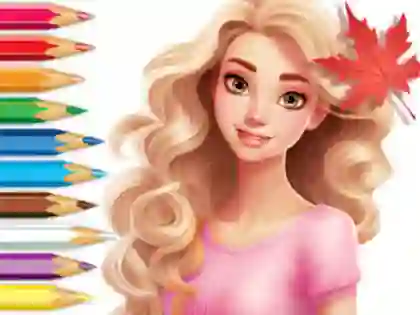 Oyunu Coloring Book: Barbie Autumn Tale çevrimiçi