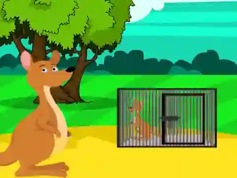 Oyunu Red Kangaroo Baby Rescue from Cage çevrimiçi