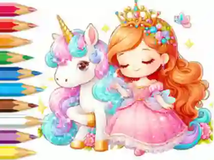 Oyunu Coloring Book: Unicorn Secret Whisper çevrimiçi