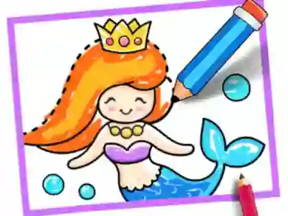 Oyunu Toddler Drawing: Mermaid çevrimiçi