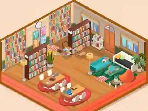 Oyunu Decor: My Library çevrimiçi