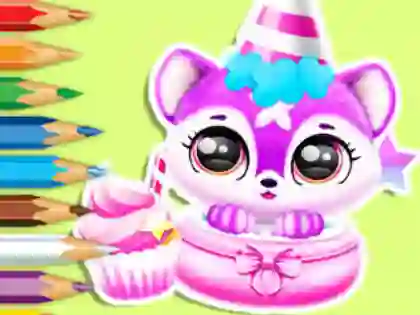 Oyunu Coloring Book: Baby Fluff's Birthday çevrimiçi