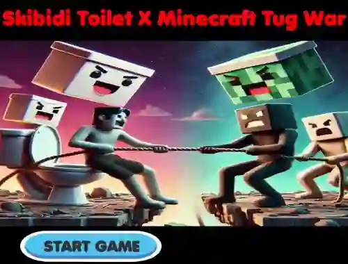 Oyunu Skibidi Toilet X Minecraft Tug War çevrimiçi
