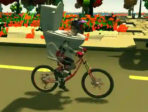 Oyunu Skibidi Toilet Bike Riding çevrimiçi