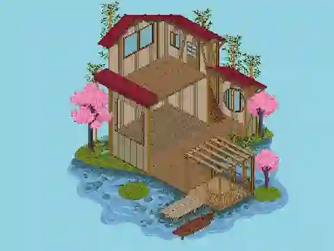 Oyunu Pixel House çevrimiçi
