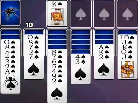 Oyunu Spades Spider Solitaire çevrimiçi