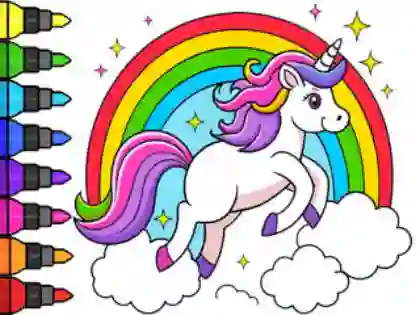 Oyunu Coloring Book: Magical Unicorn çevrimiçi