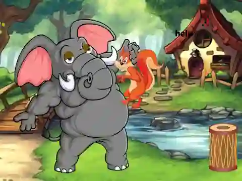 Oyunu Squirrel Trapped To Giant Elephant çevrimiçi