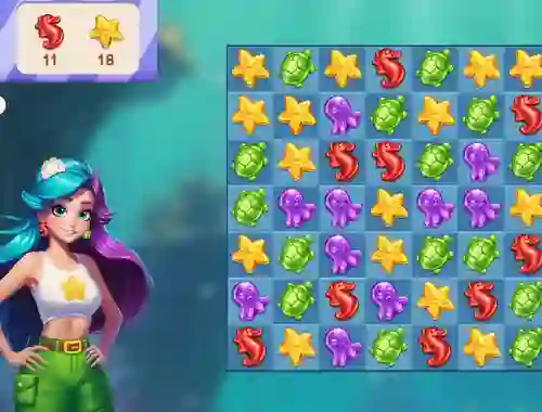 Oyunu Underwater Adventures: Match 3 çevrimiçi