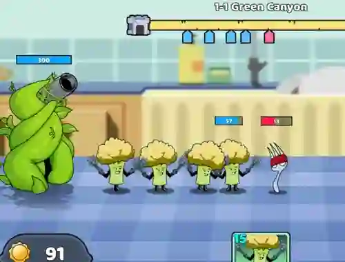 Oyunu Food Castle Tower Defense çevrimiçi