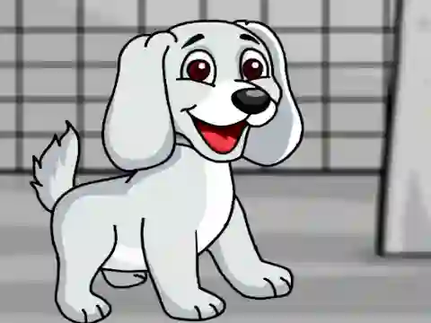 Oyunu Rescue the White Puppy from Cage çevrimiçi