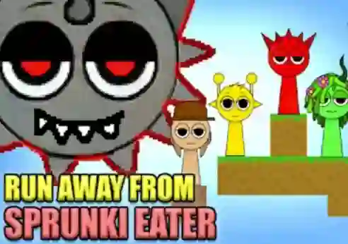 Oyunu Run Away From Sprunki Eater çevrimiçi
