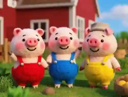 Oyunu Find The Differences: The 3 Little Pigs çevrimiçi