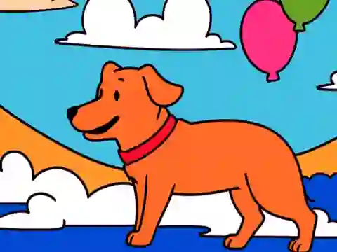 Oyunu Color By Code: Yellow Dog çevrimiçi