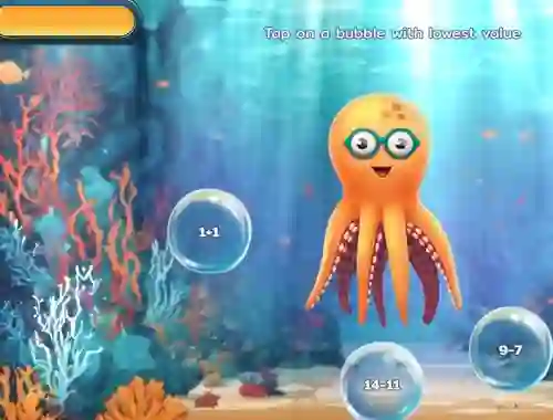 Oyunu Bubble Math Dive çevrimiçi