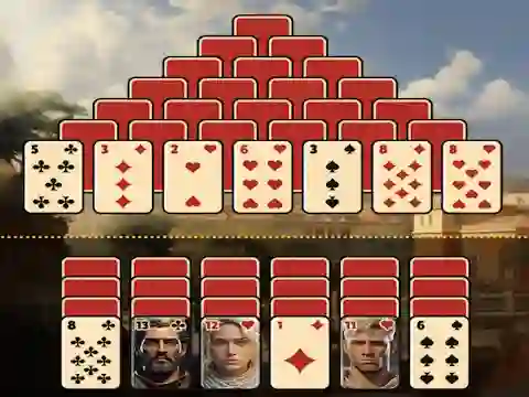 Oyunu Pyramid Solitaire Ancient Rome çevrimiçi