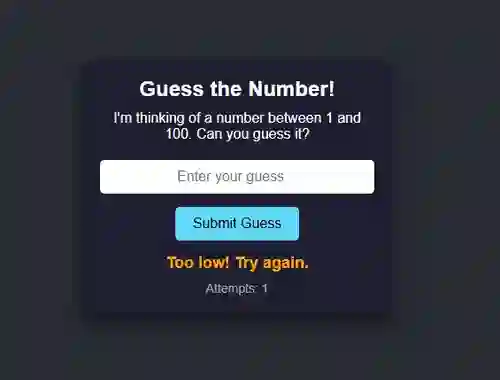Oyunu Number Guessing çevrimiçi