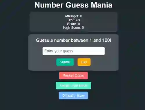 Oyunu Number Guess Mania çevrimiçi