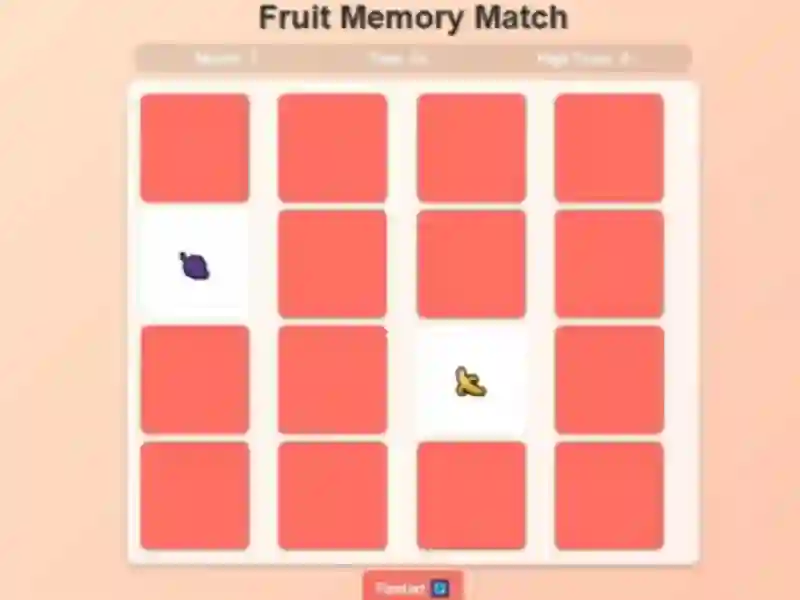 Oyunu Fruit Memory Match çevrimiçi