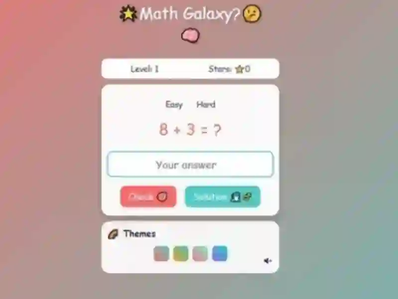 Oyunu Math Galaxy çevrimiçi