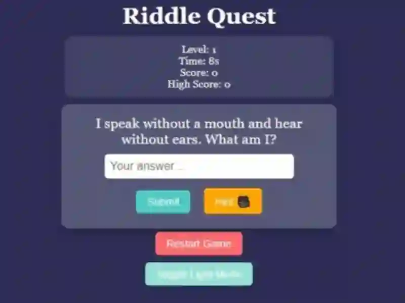 Oyunu Riddle Quest Brain Teaser çevrimiçi