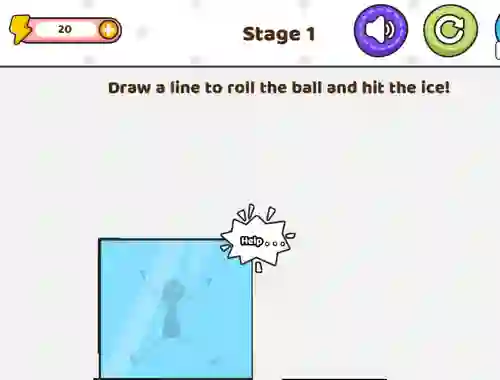Oyunu Save The Stick Draw Line çevrimiçi