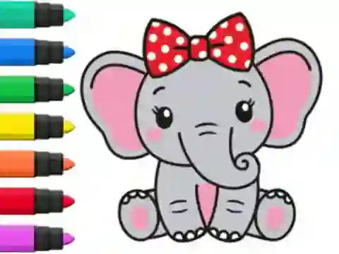 Oyunu Coloring Book: Elephant çevrimiçi
