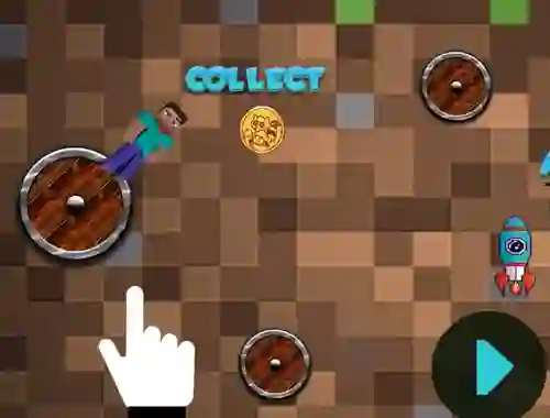 Oyunu Mineblock Rotate And Fly Adventure çevrimiçi