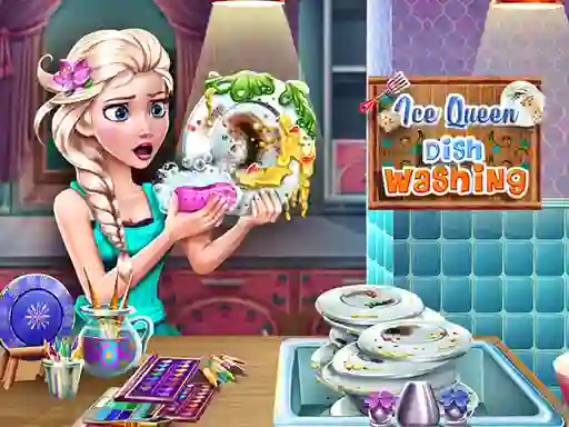 Oyunu Ice Queen Dish Washing çevrimiçi